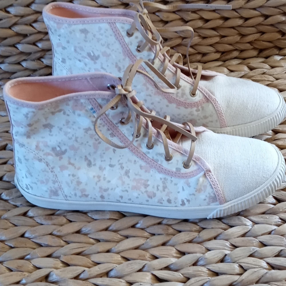 Toms Camarillo Floral High Top Sneakers Size 8 - Picture 4 of 14